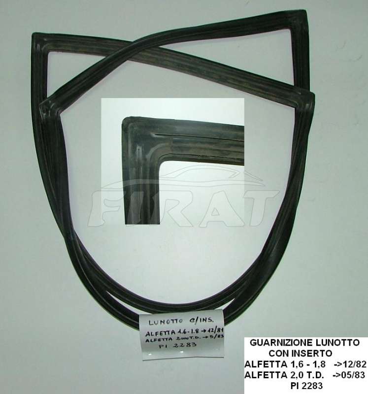 GUARNIZIONE LUNOTTO ALFETTA 1600-1800 C/INS. PI2283